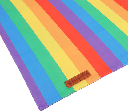 ADOGGYGO Rainbow Dog Bandana, 2 Pack Pride Bandana for Dogs, X-Large