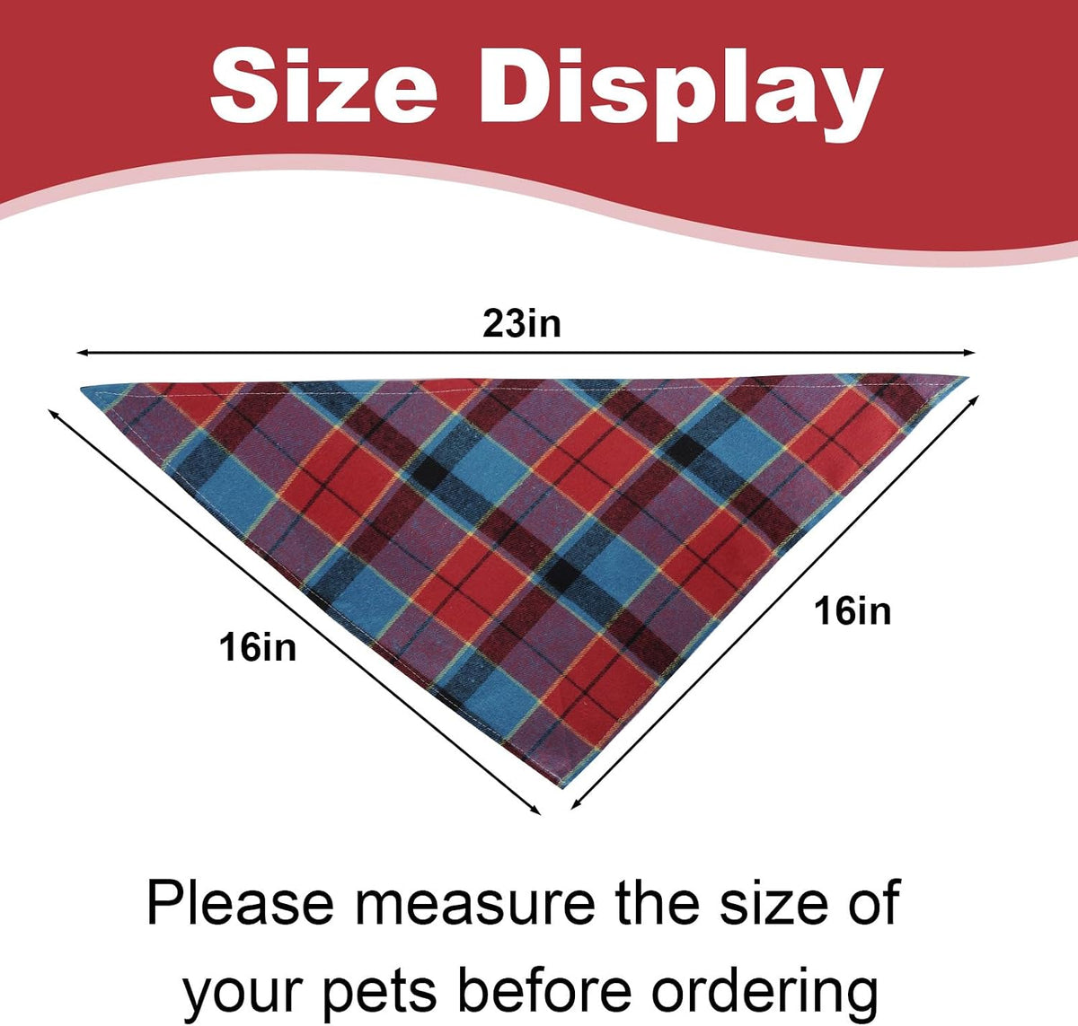15pcs Dog Bandanas, Dog Scarf Kerchief Bibs Washable Girl Boy Dogs Bandanas Set Cotton Checkered Pet Bandana Outdoor Fall Accessories for Small Dogs Cat Pet