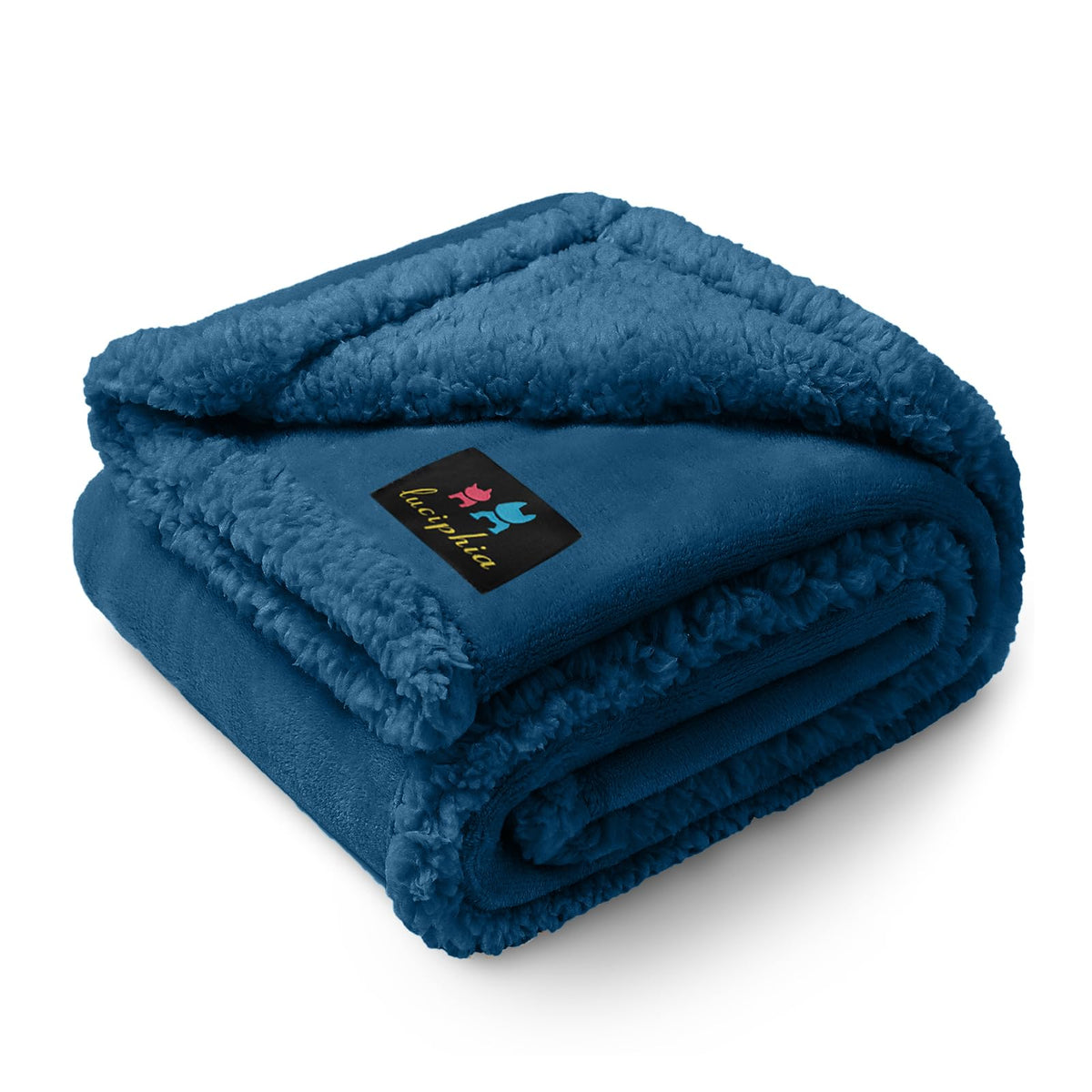 Luciphia Waterproof Blanket for Large Dog, Reversible Sherpa Bed Cover