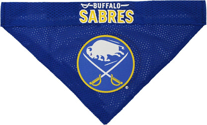NHL Buffalo Sabres Bandana for Dogs & Cats, Small/Medium. - Cute & Stylish Bandana! The Perfect Hockey Fan Scarf Bandana, Great for Birthdays Or Any Party!