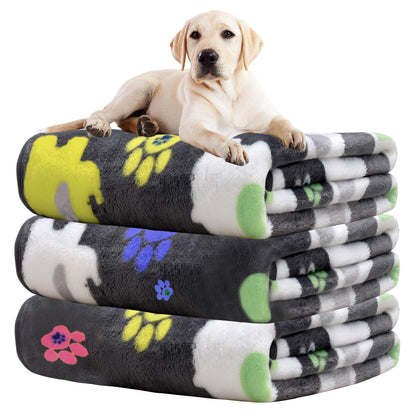 Rezutan Blanket for Large Dogs & Cats Soft Reversible Cute Paw 40"x31"