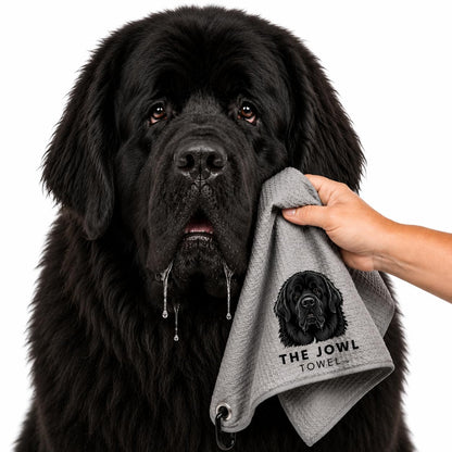 Dog Drool Towel for Large Dogs – Absorbent Microfiber Drool Catcher, Collar & Leash Attachment, Convenient Alternative to Drool Bibs (3 Pack)