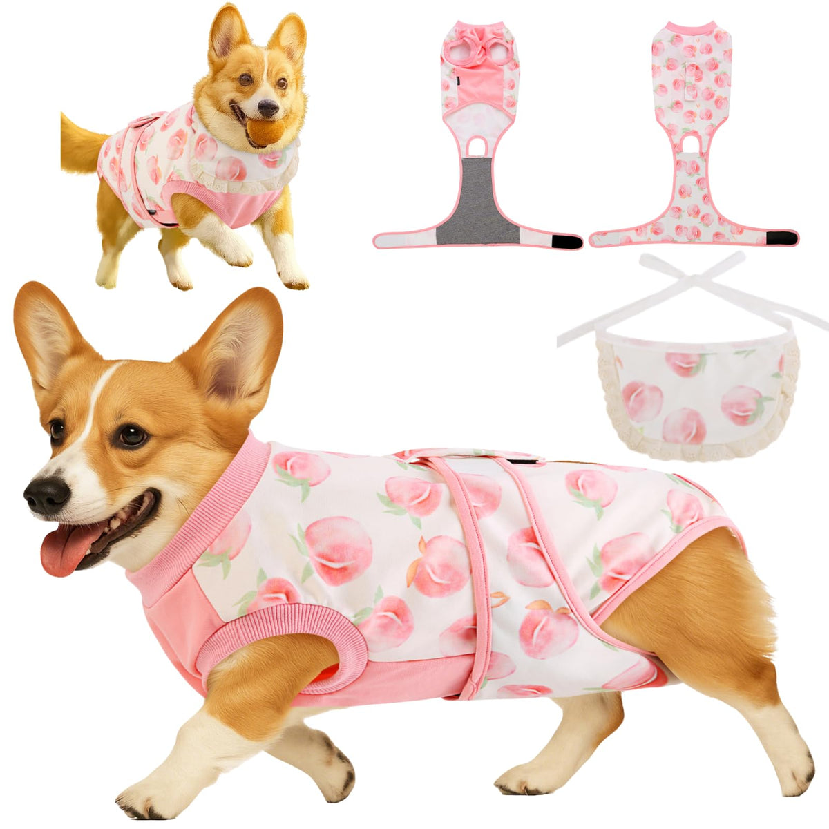 Surgery Recovery Suit for Female Male Dog, Soft Onesie After Spay Neuter,XS