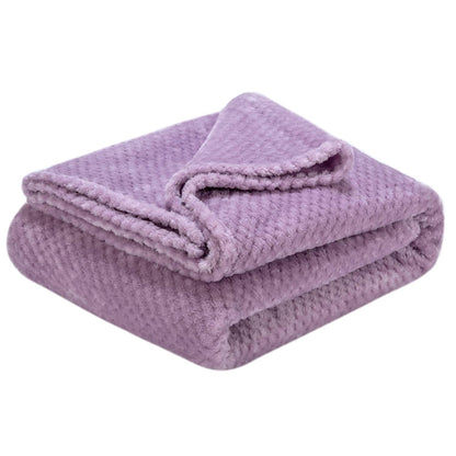 Warm Soft Fuzzy Dog or Cat Blanket, Plush Fleece Throws for Puppy, Kitten, Medium, Large Dogs - Blue (M/32" x 40")