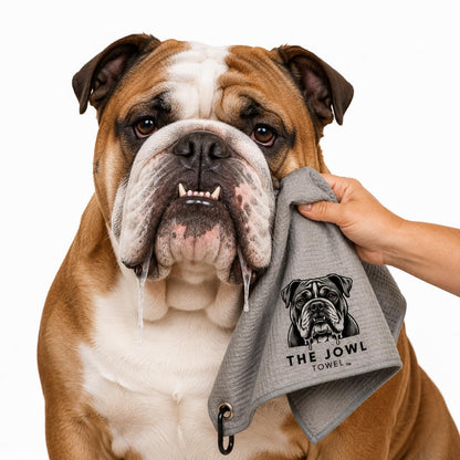 Dog Drool Towel for Large Dogs – Absorbent Microfiber Drool Catcher, Collar & Leash Attachment, Convenient Alternative to Drool Bibs (3 Pack)