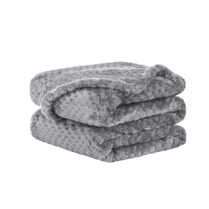 uxcell Fluffy Knitted Pet Blanket for Kitten Doggy 27x40 Burgundy