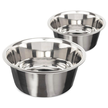 Neater Pet Brands 9 Cup (72 oz.) Stainless Steel Dog Bowls, 1 Single Neater Feeder Replacement Bowl (Large Deluxe Model), Dog Food Bowl or Water Bowls, Dishwasher Safe Metal Dish for Large Dogs
