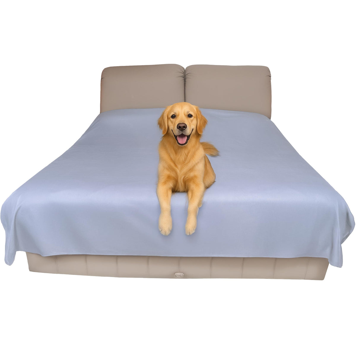 Thin Reversible Waterproof Protective Bed Cover (King Size, 100 x 96 inch), for Pets, Babies; Incontinence, Dirt, Drool