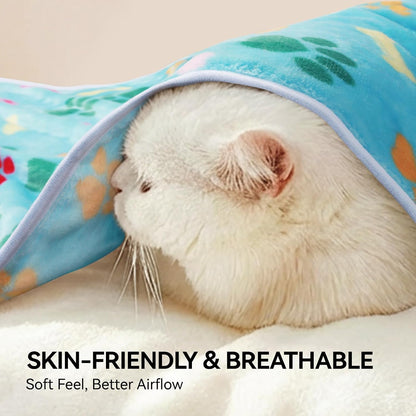 LINENLUX Dog Blankets 3-Pack, Super Soft Fluffy Fleece Pet Throw Warm