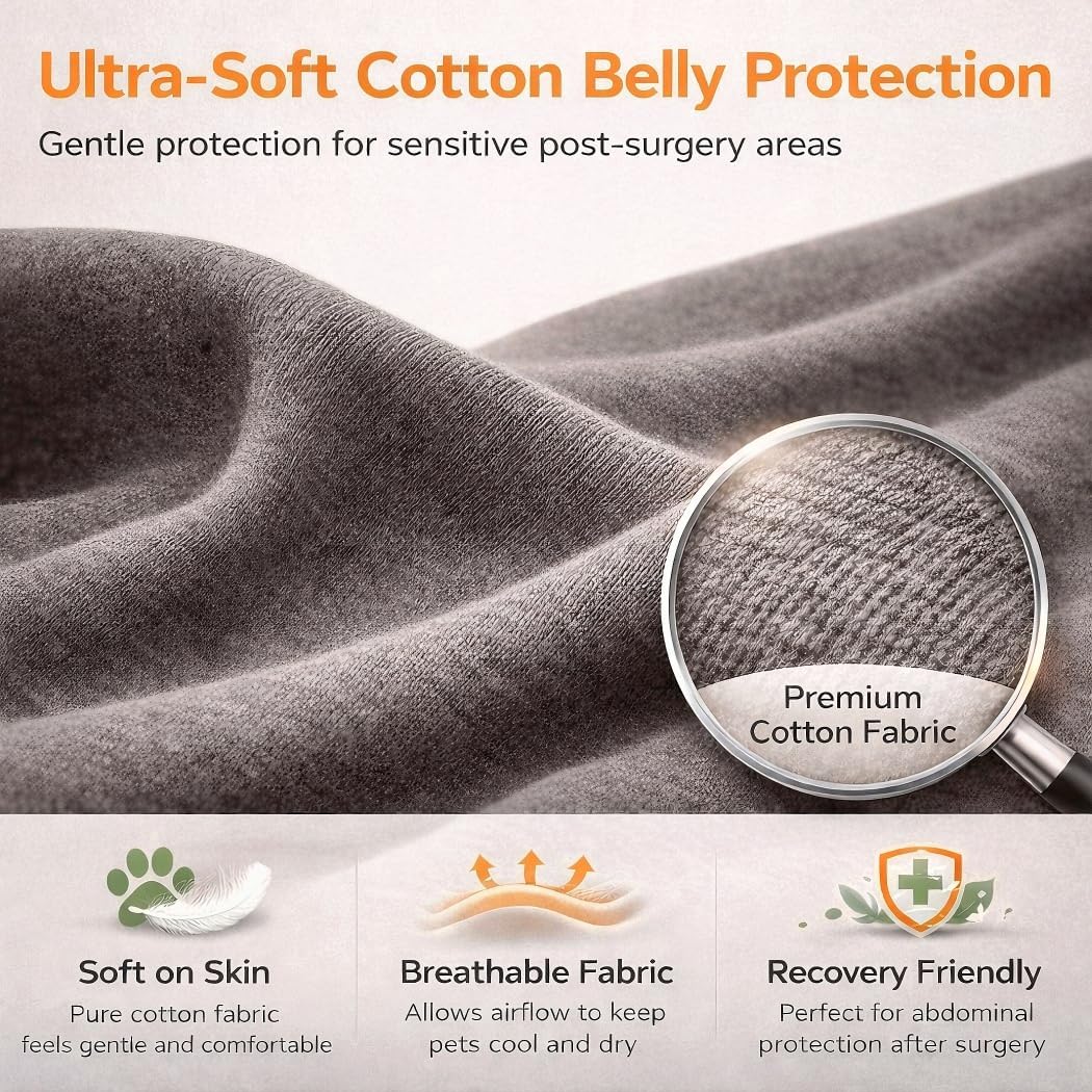 Surgery Recovery Suit for Female Male Dog, Soft Onesie After Spay Neuter,XS
