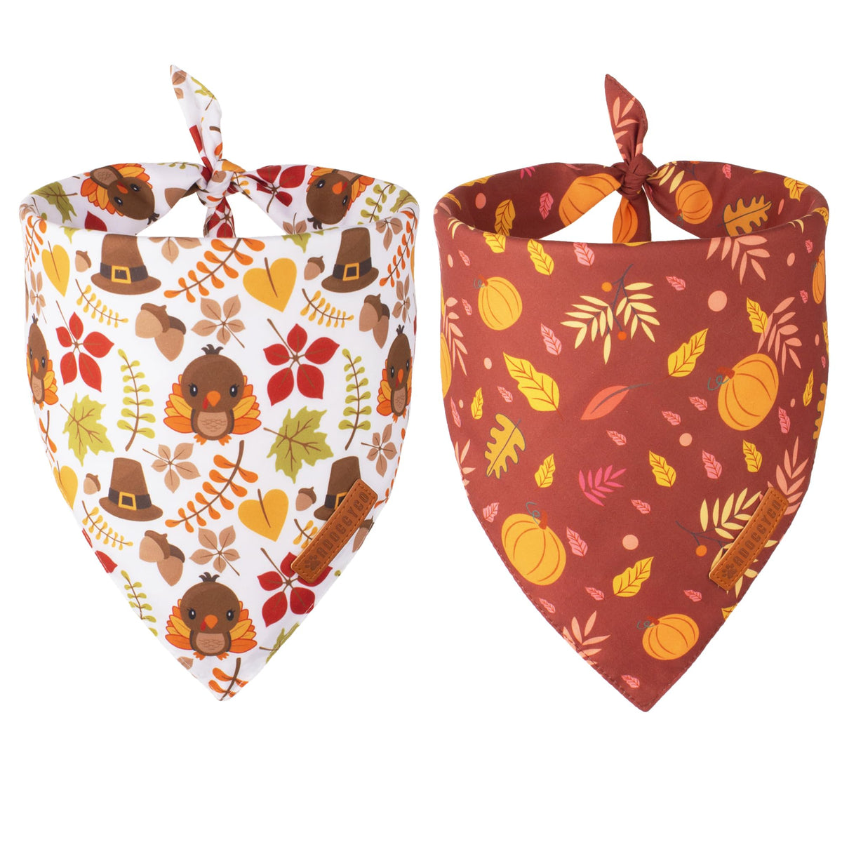 ADOGGYGO Rainbow Dog Bandana, 2 Pack Pride Bandana for Dogs, X-Large