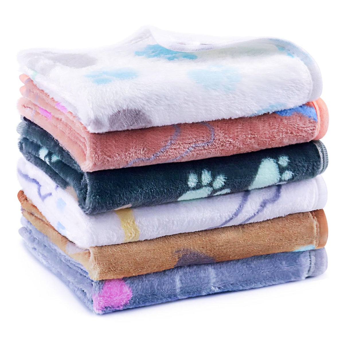 YedsIntu 6 Pcs Absorbent Guinea Pig Blankets Washable Small Animal Fleece Bedding Cage Liners Reusable Pet Pee Pad Sleep Mat Pad Cover for Hamster Ferret Rabbit Chinchilla Hedgehog (16"x24")