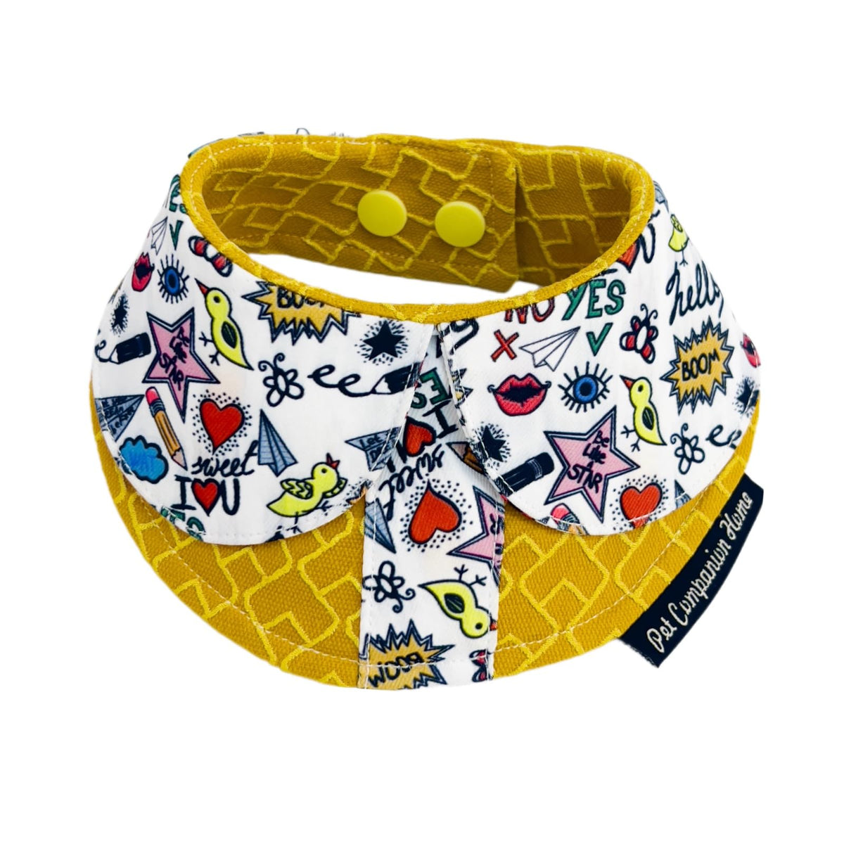 Adjustable, Reusable Cat and Dog Bib for Eating or Playtime — Universal Pet Accessory (Purple, M)