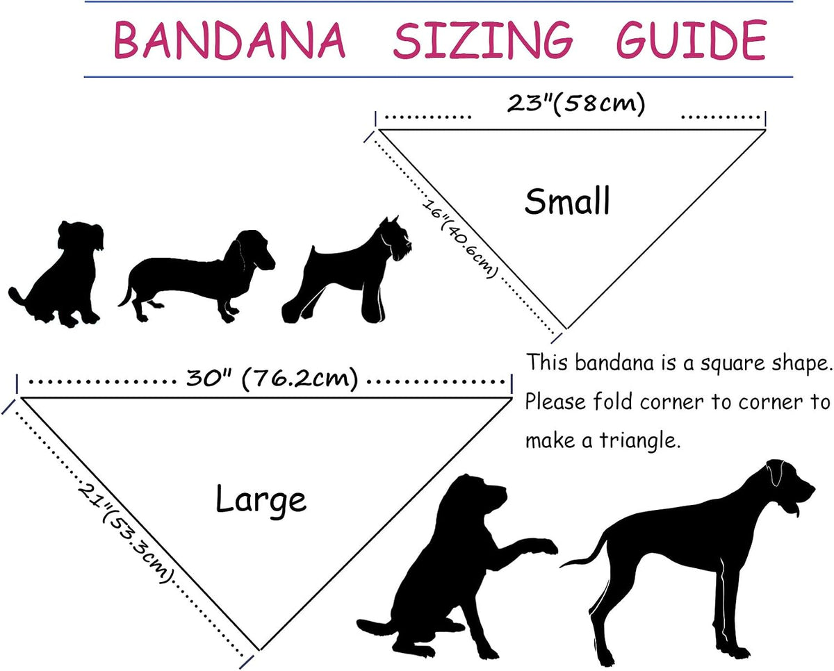 ARING PET Summer Dog Bandana-Cute Blue Dog Bandanas, Comfortable Pet Scarf Dogs Triangle Bibs for Small to Large Boy Girl Dogs and Cats