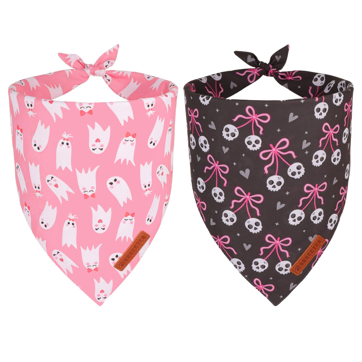 ADOGGYGO Rainbow Dog Bandana, 2 Pack Pride Bandana for Dogs, X-Large