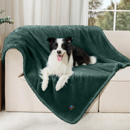 Luciphia Waterproof Blanket for Large Dog, Reversible Sherpa Bed Cover