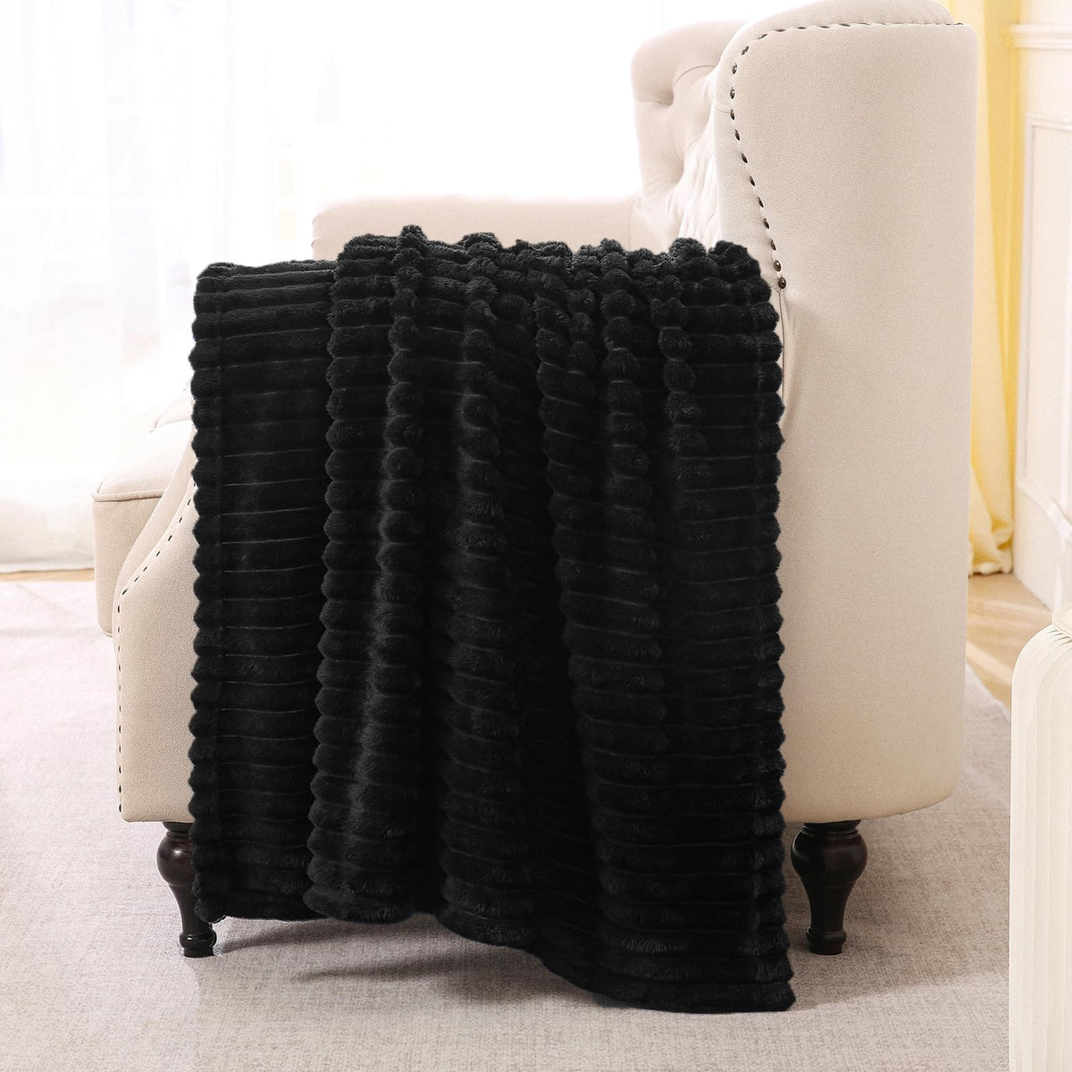 Sage Green Fleece Throw Blanket 50”×60” for Couch Sofa Livingroom