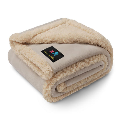 Luciphia Waterproof Pet Blanket, Liquid Pee Proof Dog Blanket for Sofa Bed Couch, Reversible Sherpa Fleece Furniture Protector Cover for Small Medium Large Dogs Cats, Dark Gray Medium（57" x 40"）
