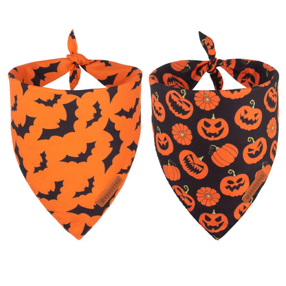 ADOGGYGO Rainbow Dog Bandana, 2 Pack Pride Bandana for Dogs, X-Large