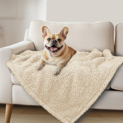 Luciphia Ultra Soft Sherpa Fleece Dog Puppy Cat Blanket for Small Pets