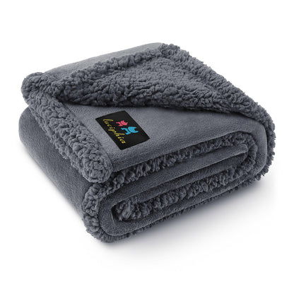 Luciphia Waterproof Blanket for Large Dog, Reversible Sherpa Bed Cover