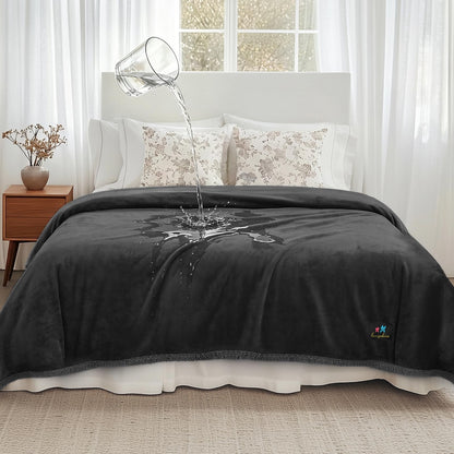 Luciphia Waterproof Blanket for Large Dog, Reversible Sherpa Bed Cover