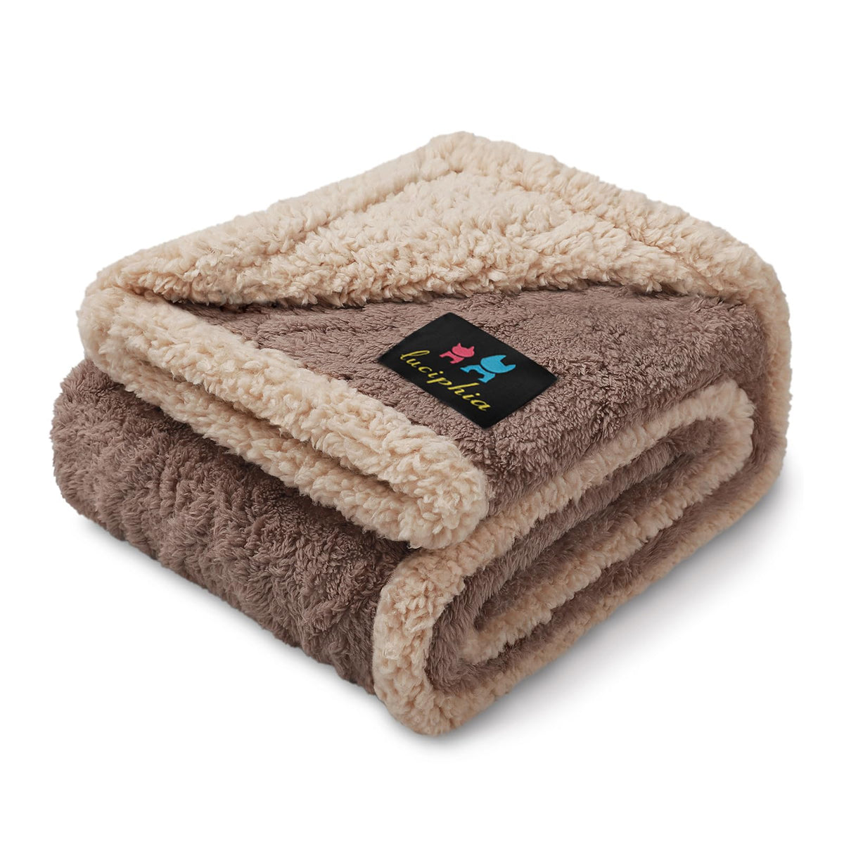 Luciphia Waterproof Blanket for Twin Bed Reversible Fleece Couch Cover