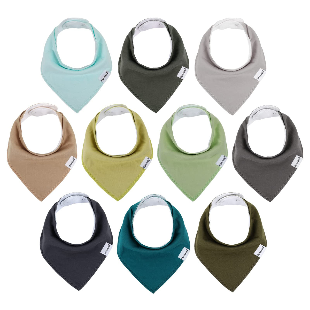 Baby Bandana Drool Bibs for Boys Girls,Super Absorbent Triangle Baby Bibs for Drooling and Teething,100% Cotton Soft for Infant,Newborn 12Pack