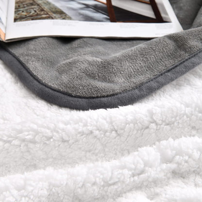 Soft Waterproof Blanket for Bed Couch Sofa, Grey, 50x60 inches