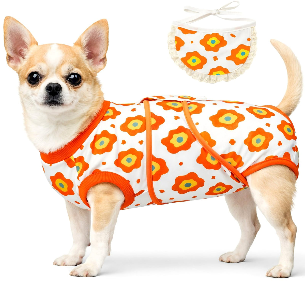 Surgery Recovery Suit for Female Male Dog, Soft Onesie After Spay Neuter,XS