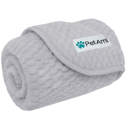 PetAmi Waterproof Dog Blanket, Leakproof Puppy Blanket, 29x40 Taupe Beige