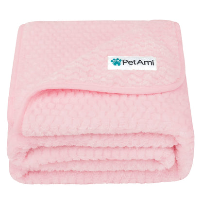 PetAmi Waterproof Dog Blanket, Leakproof Pet Throw, Twin 60x80 Taupe Beige