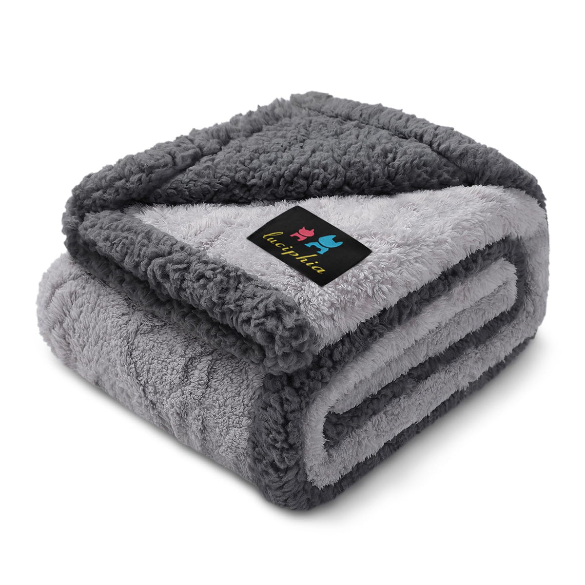 Luciphia Waterproof Blanket for Twin Bed Reversible Fleece Couch Cover