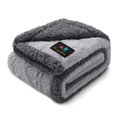 Luciphia Waterproof Blanket for Twin Bed Reversible Fleece Couch Cover