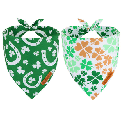 ADOGGYGO Rainbow Dog Bandana, 2 Pack Pride Bandana for Dogs, X-Large