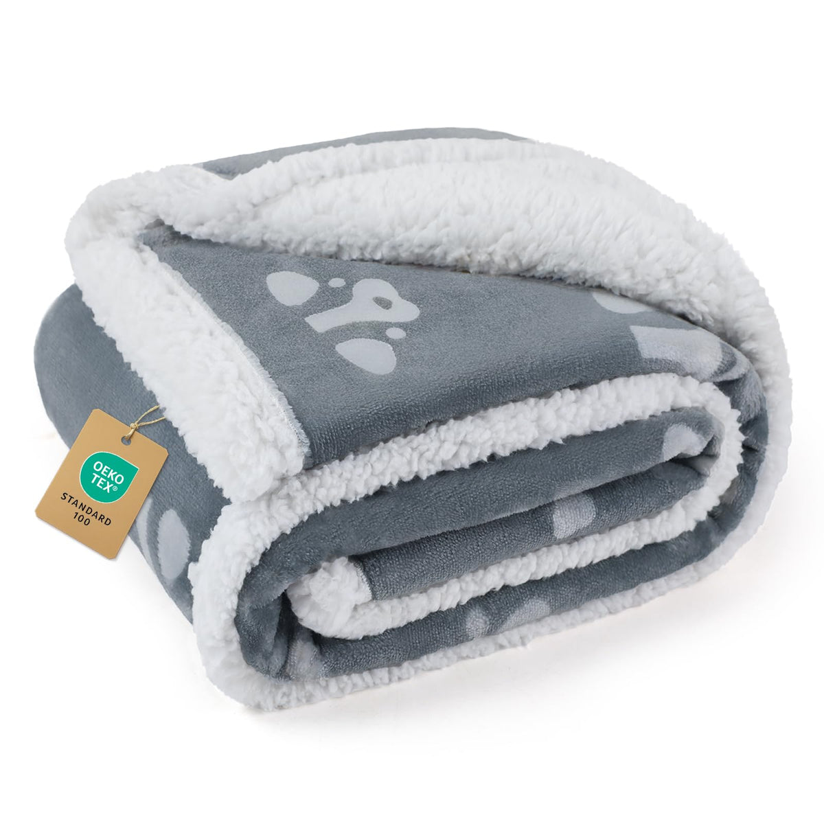 Luciphia Waterproof Dog Blanket Reversible Sherpa Fleece for Small Dogs Cat