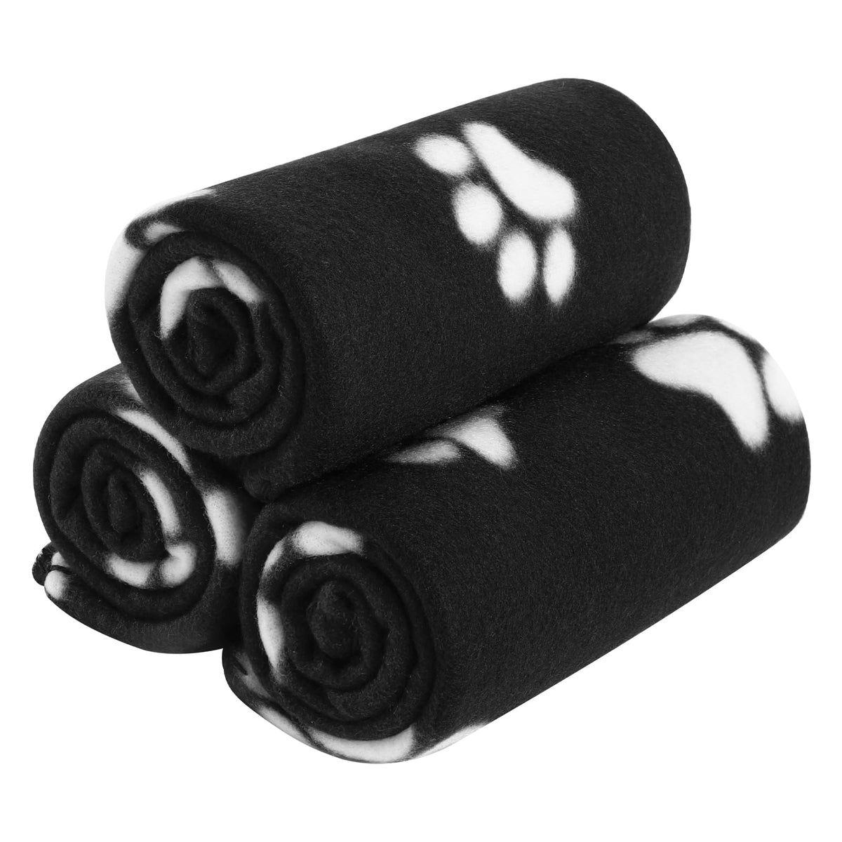 CAI TENG Small Dog Blanket 3 Pack Cat Blankets Pets 21x30 in Navy
