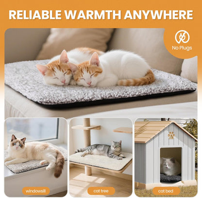 Mora Pets Self Warming Cat Bed Self Heating Cat Dog Mat Pet Pad Extra Warm