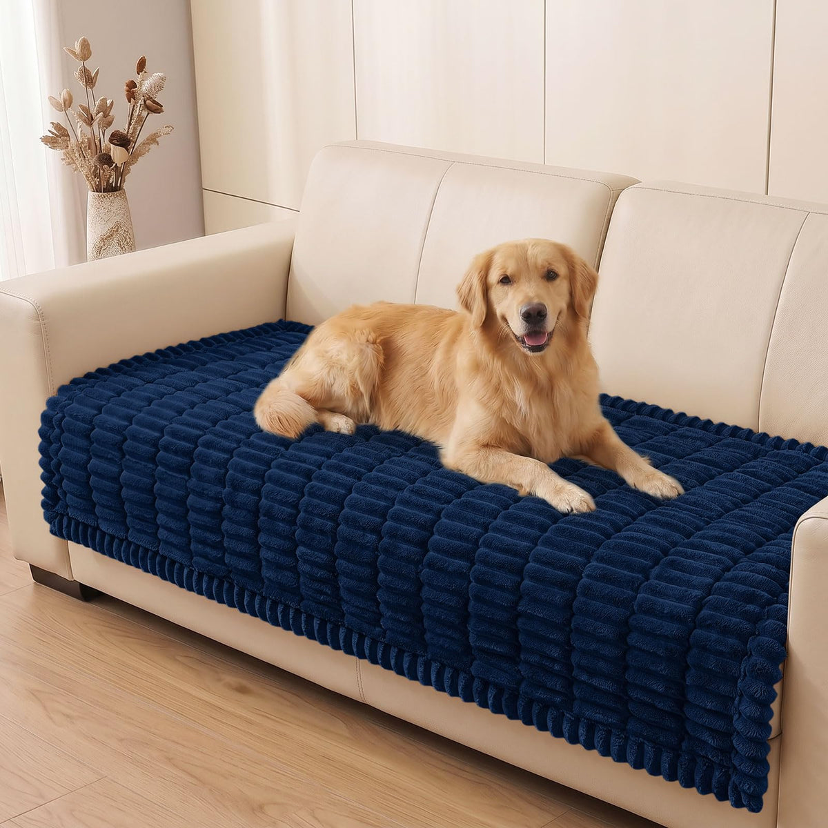Smiry Couch Cover for Dogs, Non Slip Washable Sofa Protector for Pets