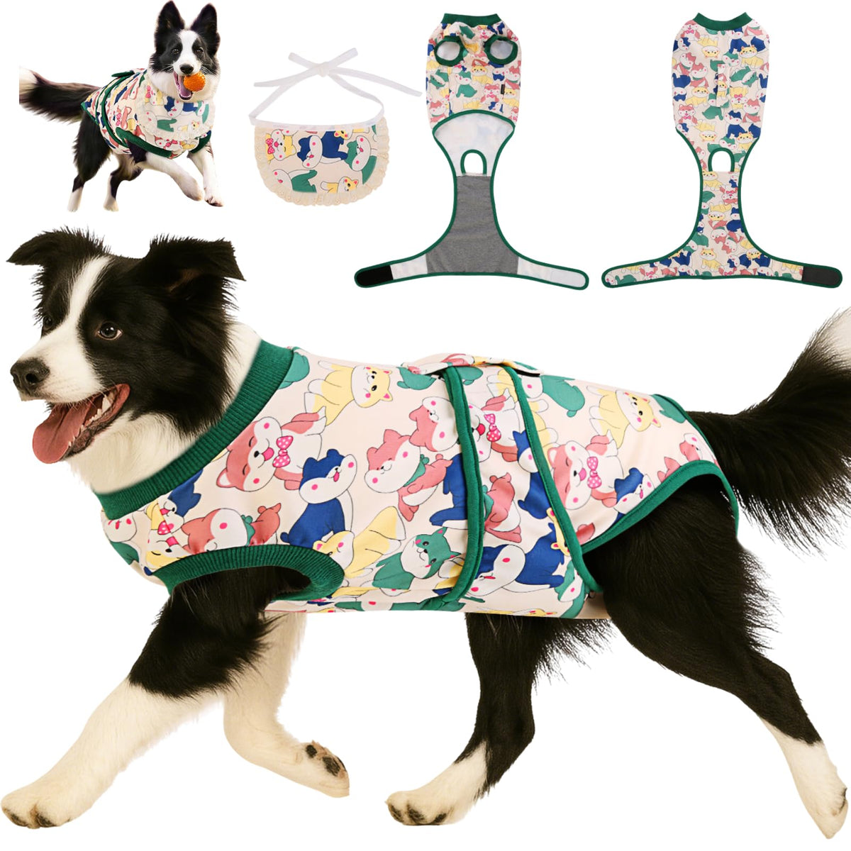 Surgery Recovery Suit for Female Male Dog, Soft Onesie After Spay Neuter,XS