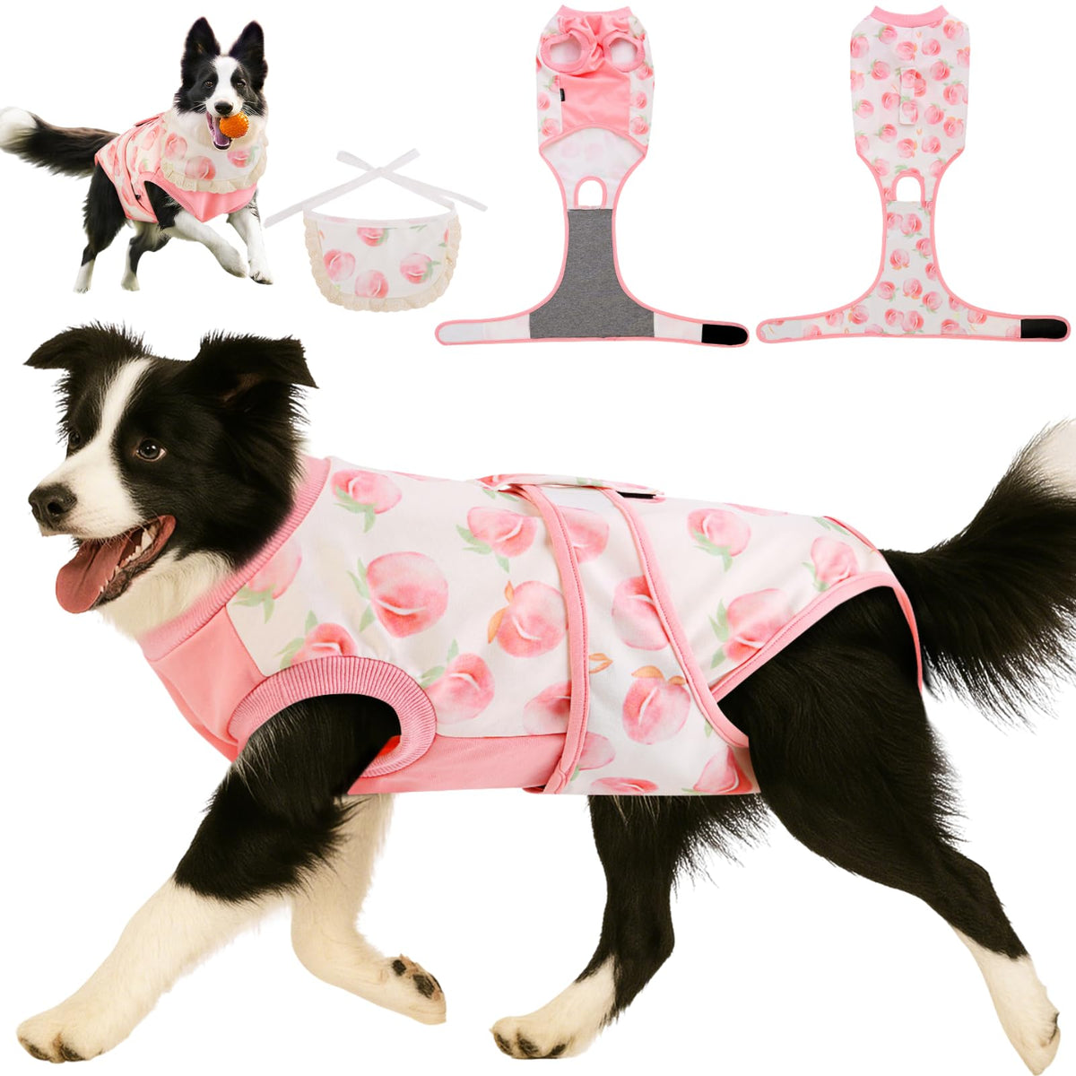 Surgery Recovery Suit for Female Male Dog, Soft Onesie After Spay Neuter,XS