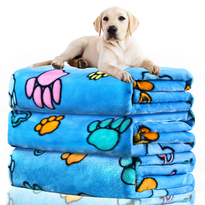 Rezutan Blanket for Large Dogs & Cats Soft Reversible Cute Paw 40"x31"