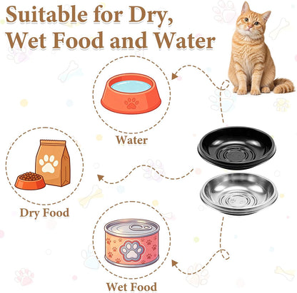600 Pack Disposable Pet Feeding Bowls, Plastic Small Feeding Dish