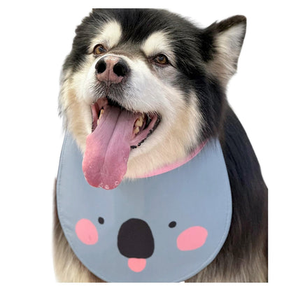 Dog Bandana Exquisite Printing Waterproof Cute Comfortable Upright Dog Drool Bib Adjustable Bib Handkerchief Accessories for Medium, Large and Extra-Large Dogs (XXL,Color 8)