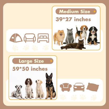 Allroaring Dog Calming Blanket, Waterproof Pet Blankets for Couch Cage Bed