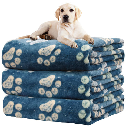 Rezutan Blanket for Large Dogs & Cats Soft Reversible Cute Paw 40"x31"