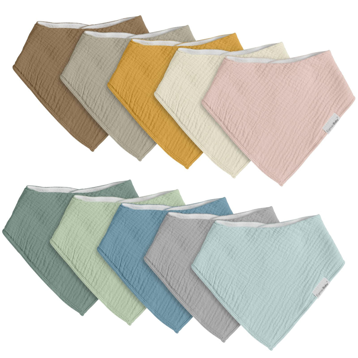Baby Bandana Drool Bibs for Boys Girls,Super Absorbent Triangle Baby Bibs for Drooling and Teething,100% Cotton Soft for Infant,Newborn 12Pack