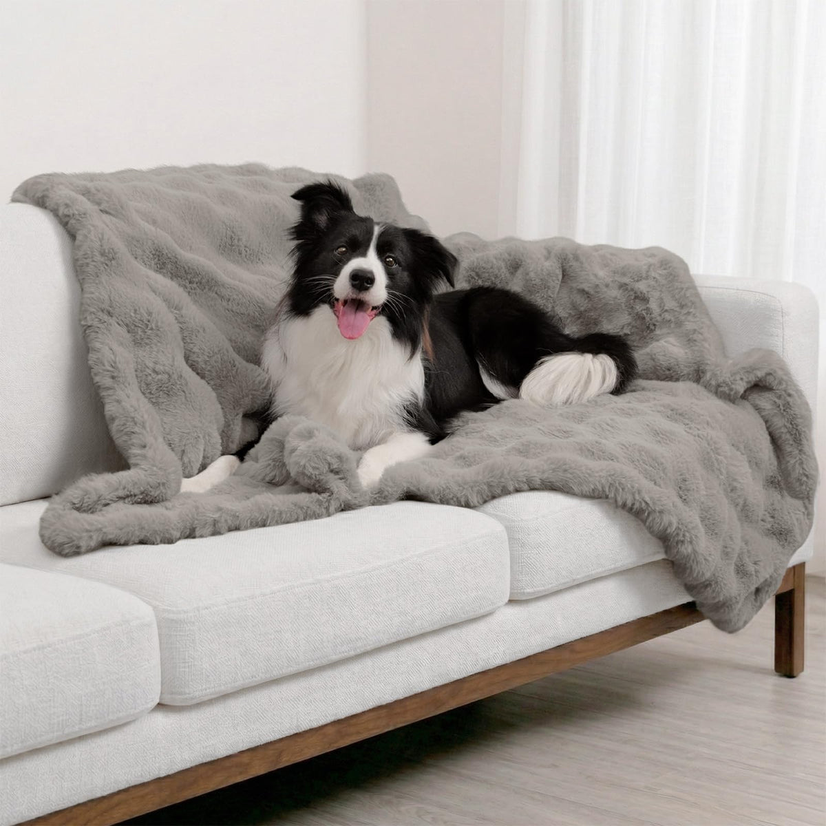 Paw Inspired Waterproof Dog Blanket, 32x24 Inch Size, Beige