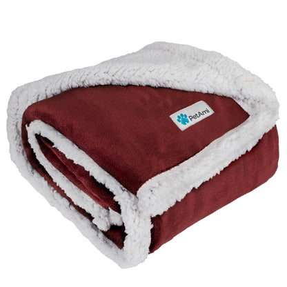 PetAmi Dog Blanket for Medium Small Pet Cat Puppy, 60x40, Plaid Dark Gray
