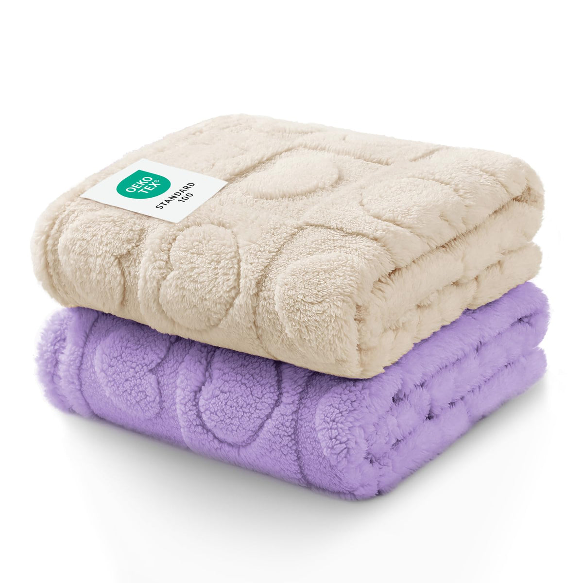 Luciphia 2 Pack Small Dog Blanket, Cozy Fleece Throw for Puppy Cat,30"x20"